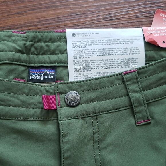 Patagonia Women's Green Edgy Athleisure Outdoor Summer Hiking Y2K Cargo Pants 8 - Picture 2 of 6